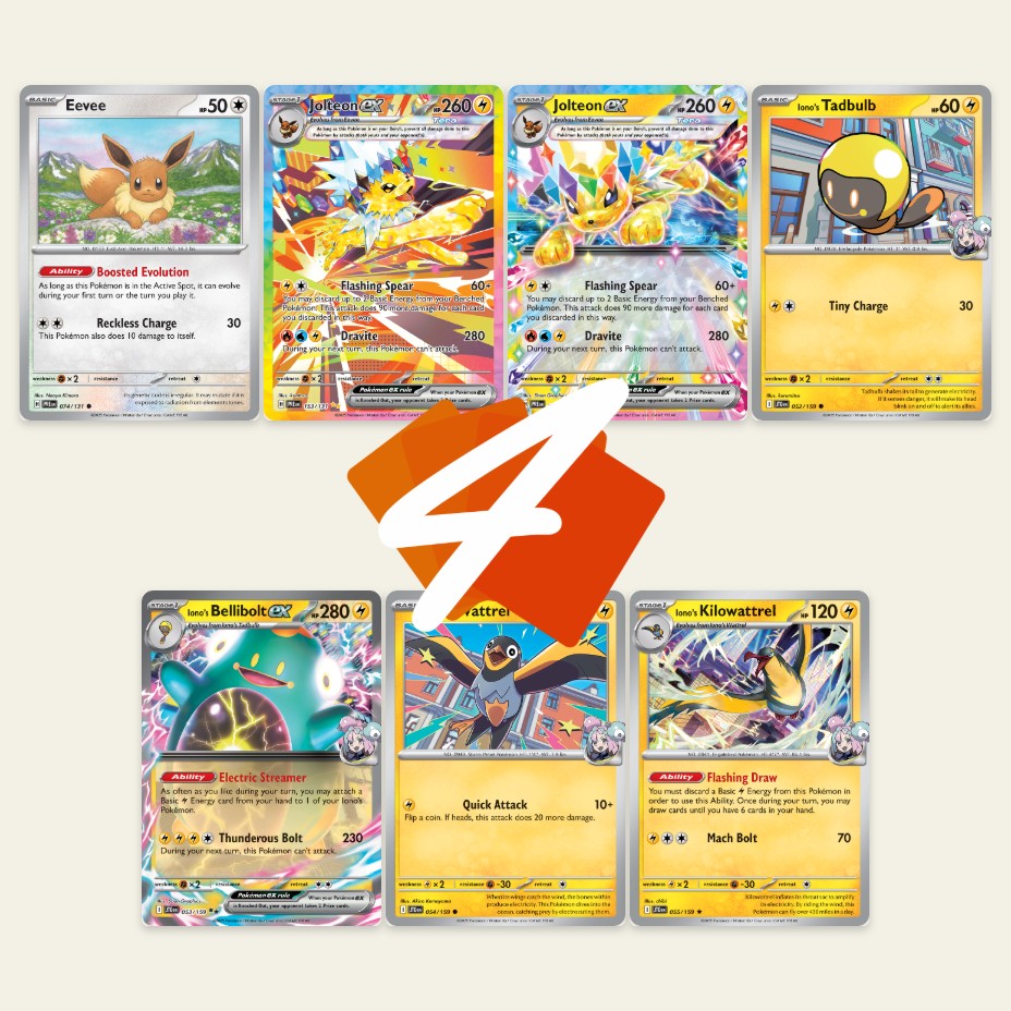 Jolteon ex is a strong partner for Bellibolt ex
